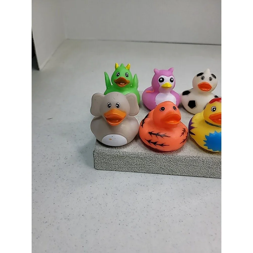 Rubber Ducks in Bulk, Assortment Duckies for Jeep Ducking Duck Lot Of 9